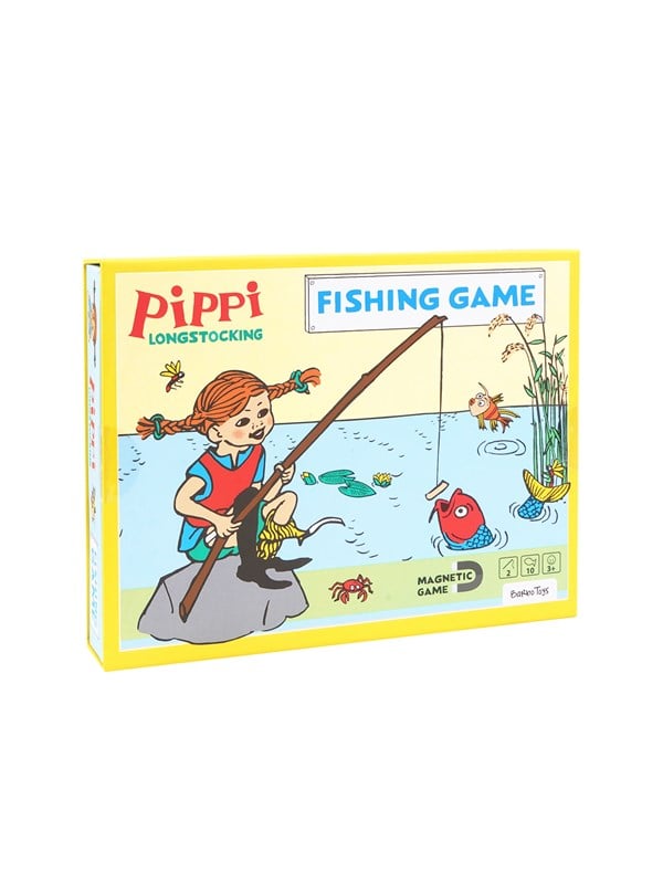 Barbo Toys Pippi Fiskespil - 2 fiskestænger, 10 magnetiske dyr (Fra 3 år)