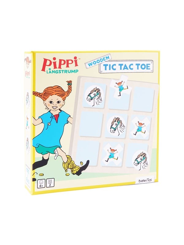 Pippi - Kryds Og Bolle I Træ - Barbo Toys