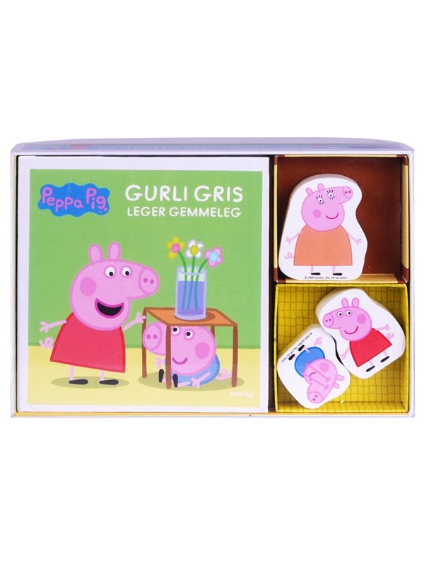 Gurli Gris - Leger Gemmeleg - Bog med Træfigurere - - Andet Bog - Barbo Toys - 2020 - Dansk - Booktok.dk