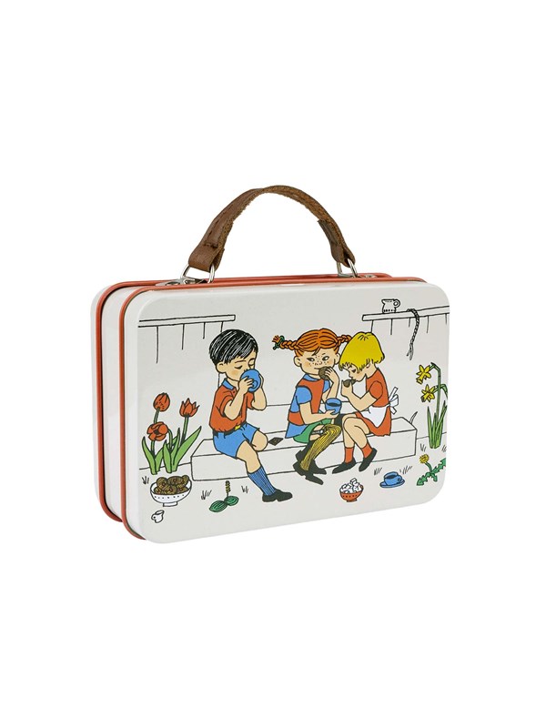 Astrid Lindgren Pippi - Small Tin Suitcase - Cream