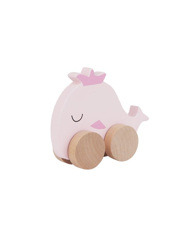 Barbo Baby Wooden Animals On Wheels - Whale