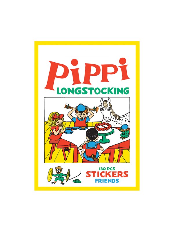 Pippi Stickers - Pippi og Venner med 130 klistermærker - Pippi Langstrømpe Klistermærker - - Andet Bog - Barbo Toys - 2020 - Dansk - Booktok.dk