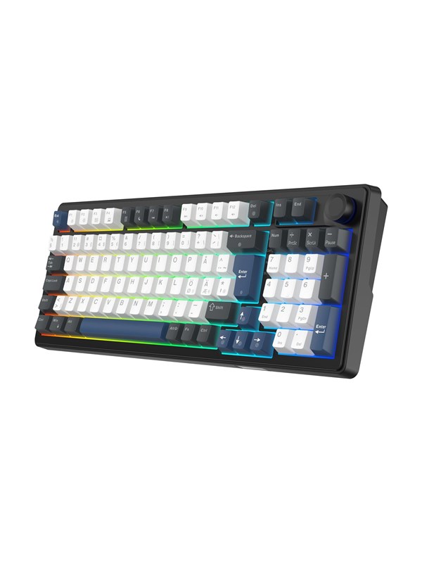 Deltaco GAMING DK490 - Gaming Tastatur - Nordisk - Sort