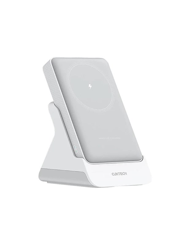 CUKTECH WPB100N 20W 10000mAh Magnetic Power Bank with Stand - White - 10000 mAh