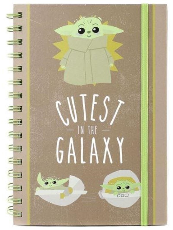 Pyramid - Star Warts: The Mandalorian (Cutest in the Galaxy) A5 notebook
