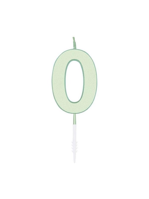 Globos Cake candle 4.5cm Pastel Mint no. 0