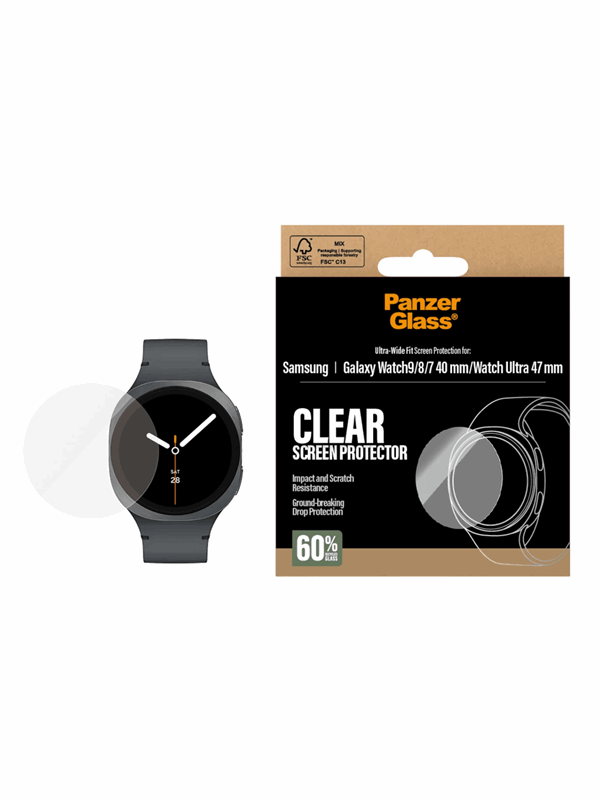 PanzerGlass Samsung Galaxy Watch9 40mm | Watch8 40mm | Watch7 40mm | Watch Ultra 47mm