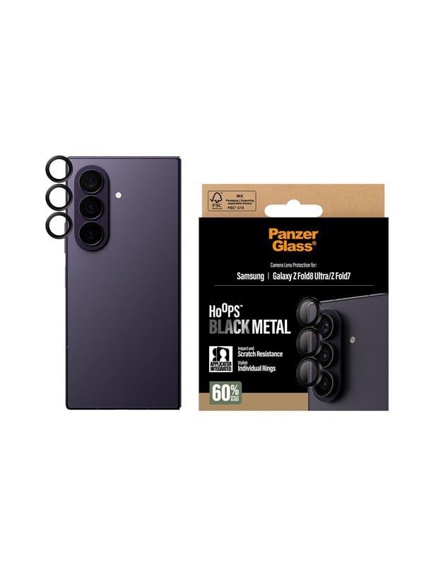 PanzerGlass Hoops® Camera Lens Protector Black Samsung Galaxy Z Fold8 Ultra | Z Fold7