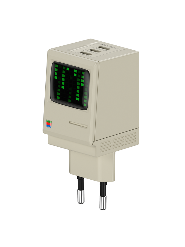 SHARGE Retro 67W GaN Charger with Screen