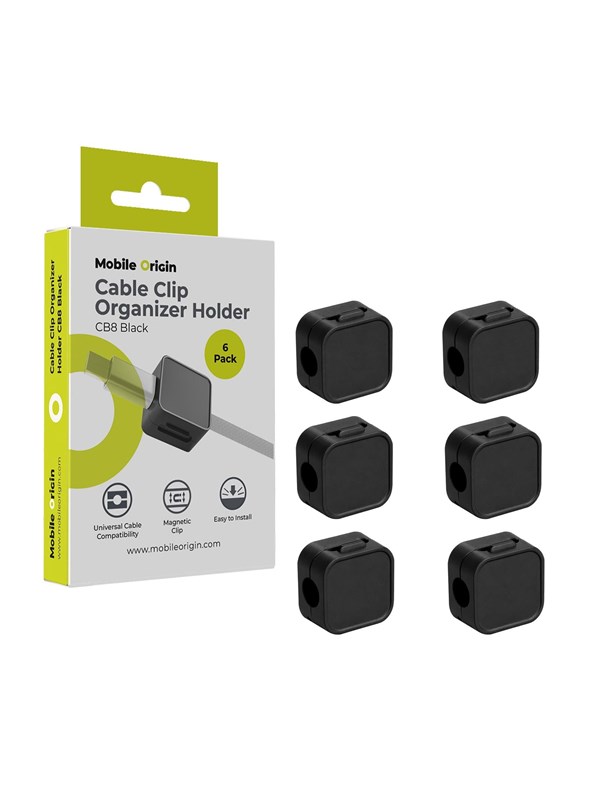 Mobile Origin Cable Cord Organizer Holder CB8 - Black