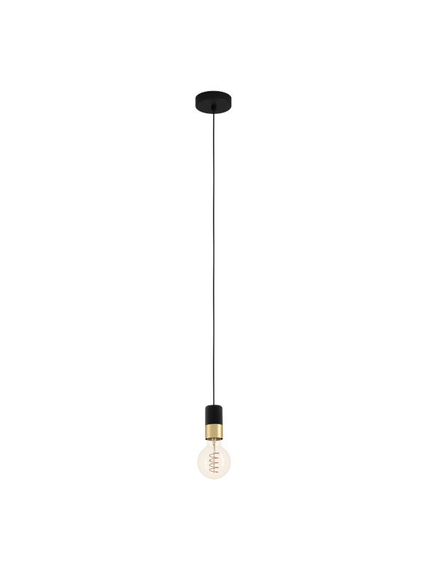 EGLO CALARI OPHÆNG E27 L1500 SORT/MESSING