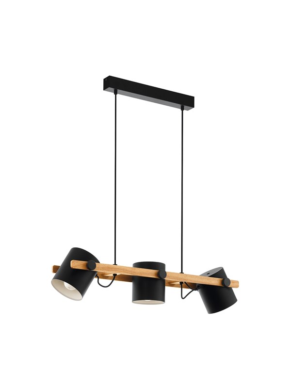 EGLO Stars of Light HORNWOOD LANGBORD 3L SORT/TRÆ