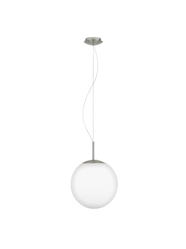 EGLO PIEDALE PRO PENDEL GLAS E27 L2000 Ø300 HVID