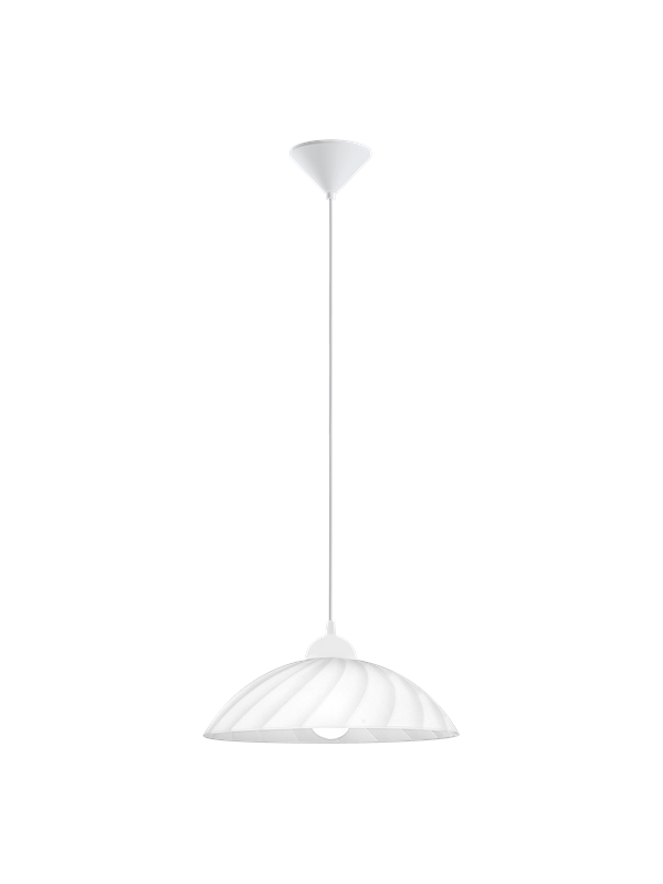 EGLO VETRO PENDEL GLAS HVID
