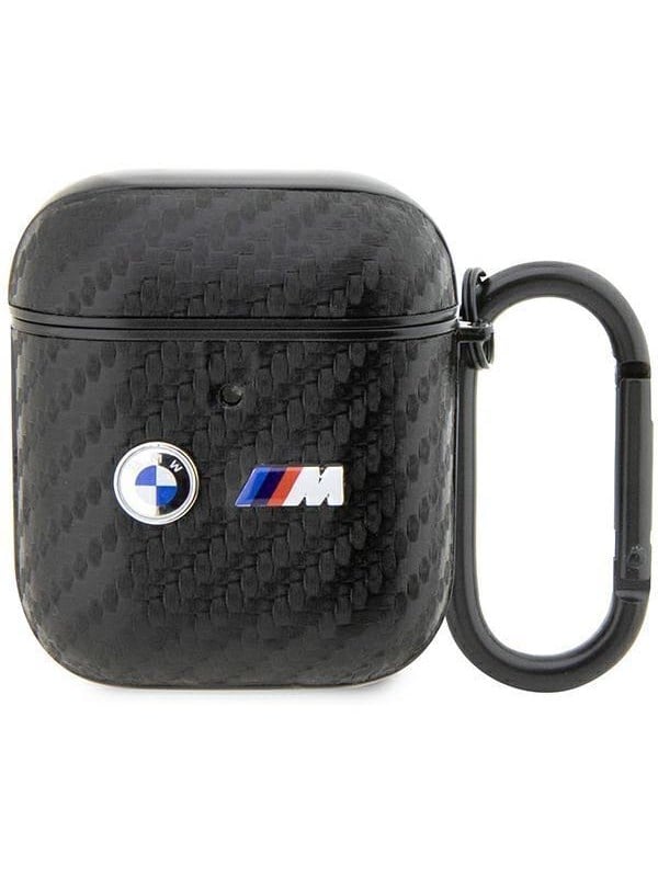 BMW BMA2WMPUCA2 AirPods 1/2 cover black/black Carbon Double Metal Logo