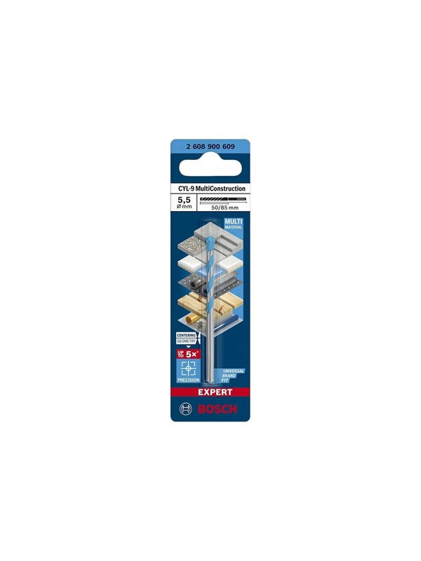 Bosch Expert CYL-9 MultiConstruction Drill Bit 5.5mm