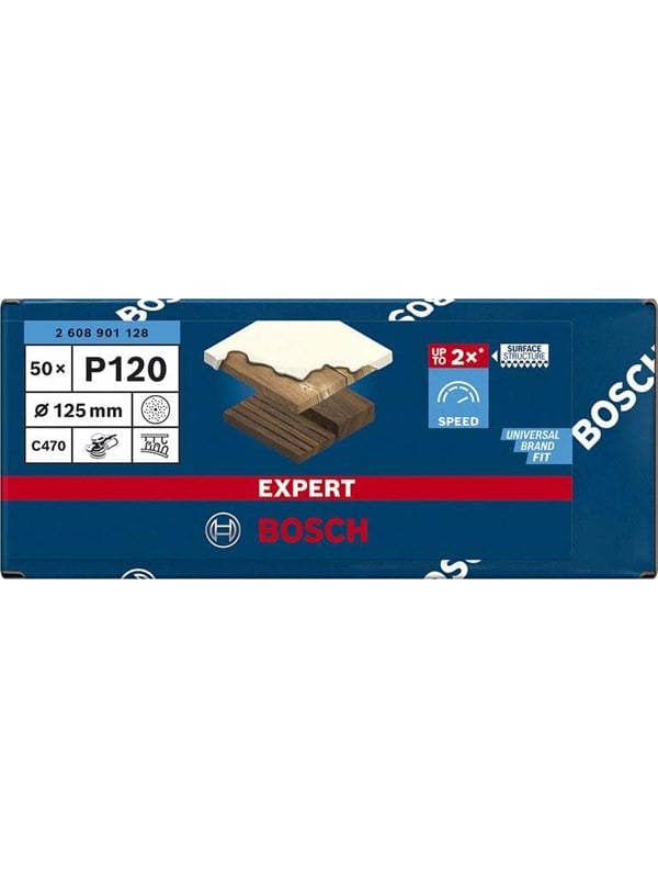 Bosch Expert C470 Sanding Discs P120 50pcs
