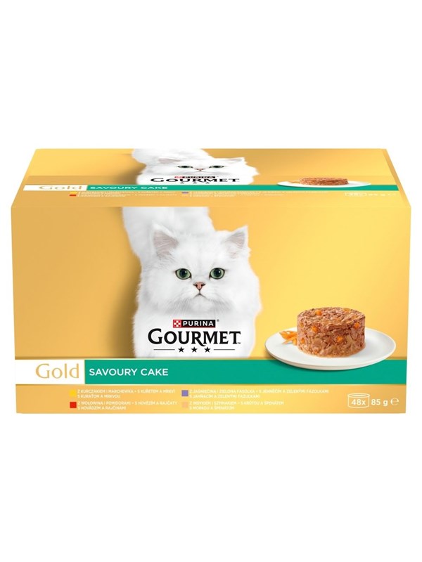 PURINA NESTLE Gourmet Gold Savoury cake - wet cat food - 48x85g