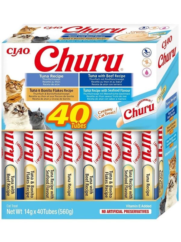 INABA Churu Variety box Tuna - cat treats - 40 x 14g