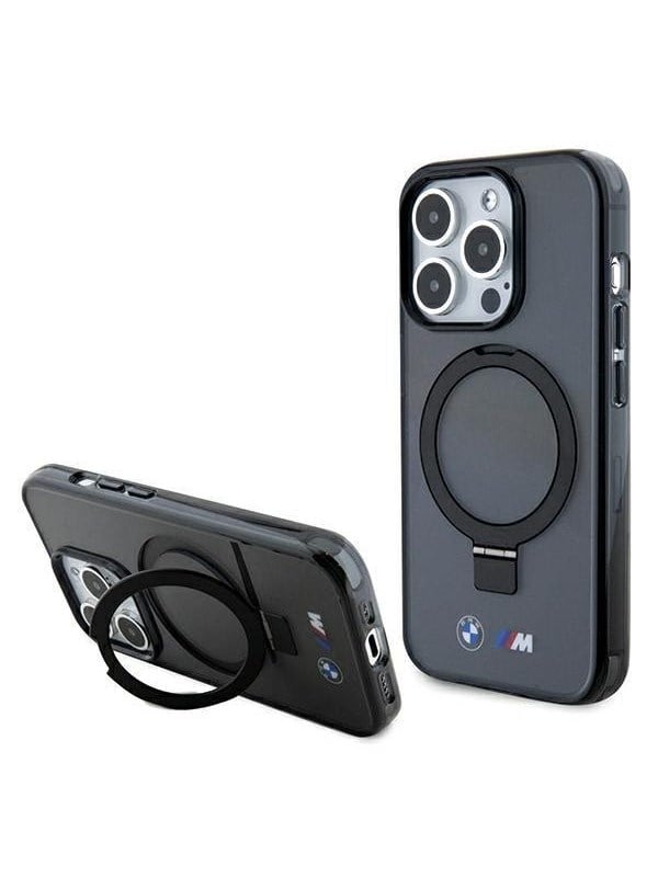 BMW Ring Stand M Collection MagSafe Case for iPhone 15 Pro - Black