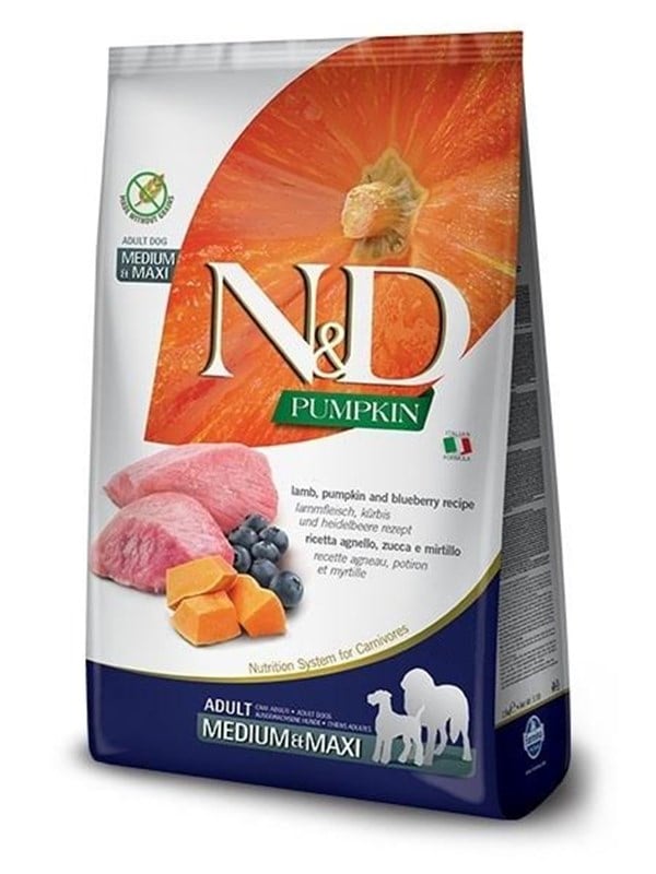 Farmina N&D Pumpkin sucha karma dla psów doroslych ras srednich i duzych z jagniecina 12kg