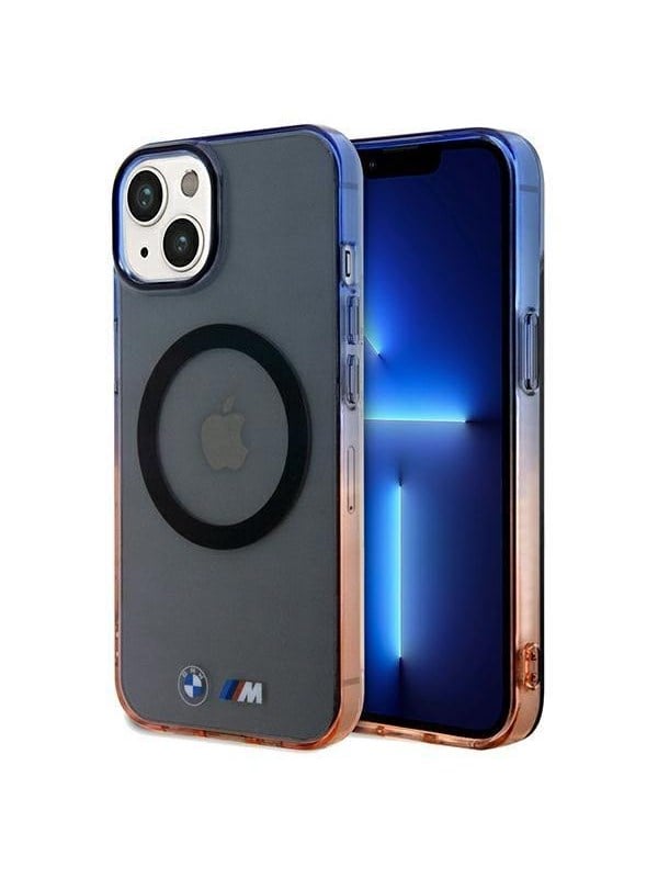 Etui BMW BMHMP15MHTGE Apple iPhone 15 Plus / 14 Plus hardcase Gradient Bumper MagSafe szary/grey
