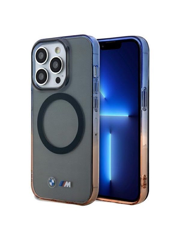 BMW BMW BMHMP15XHTGE iPhone 15 Pro Max 6.7" szary/grey hardcase Gradient Bumper MagSafe