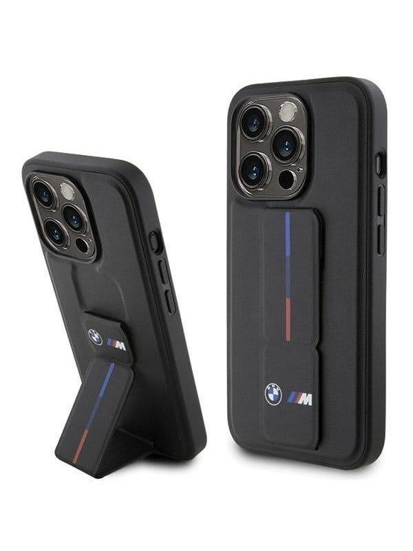 Etui BMW BMHCP15X22GSLK iPhone 15 ProMax 6.7" czarny/black hardcase Grip Hot Stamp