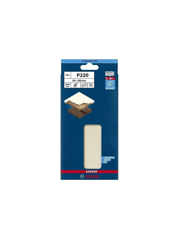 Bosch Expert M480 Sanding Net P220 10pcs