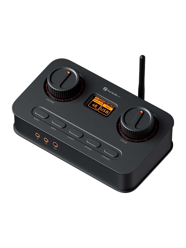 Fosi Audio K7 black hovedtelefonforstærker – hovedtelefonforstærker med DAC til HiFi og gaming