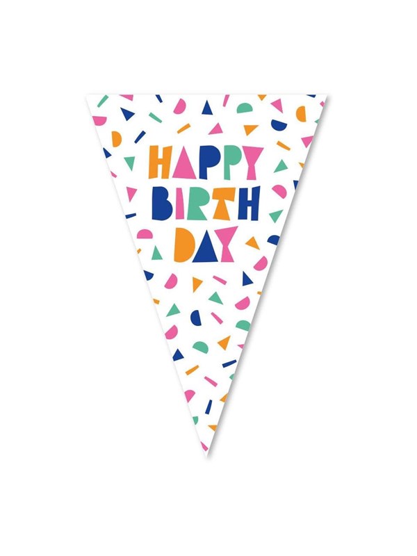 Globos Happy Birthday Bunting - 10m