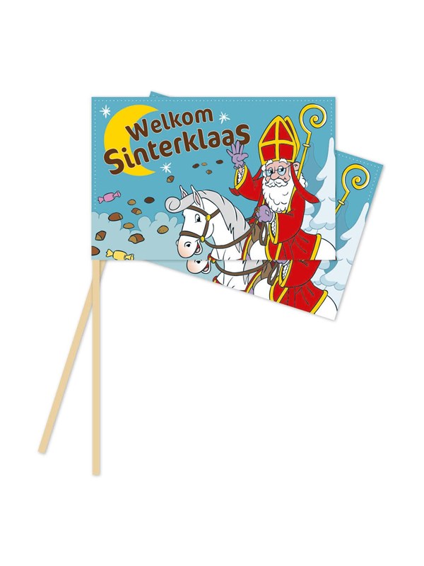 Globos Paper Flags 20x30cm Sinterklaas - 10 pcs.
