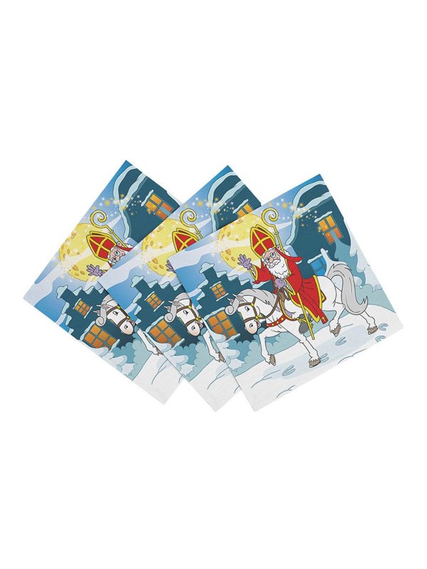 Globos Paper Napkins 33x33cm Sinterklaas - 20 pcs.