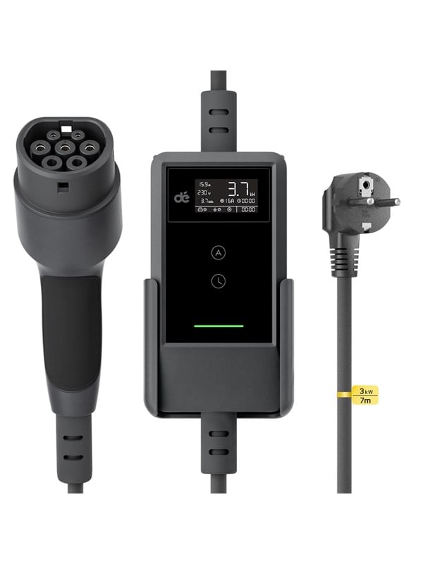 dé 3kW Portable Charger with 7m Cable (APP VERSION)