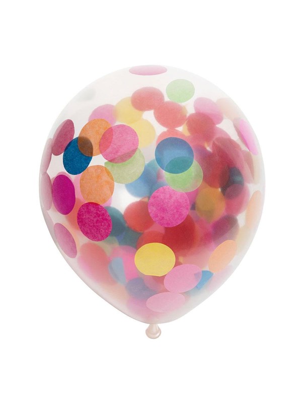 Globos Confetti Balloons Paper Confetti Mix 30cm 6 pcs.