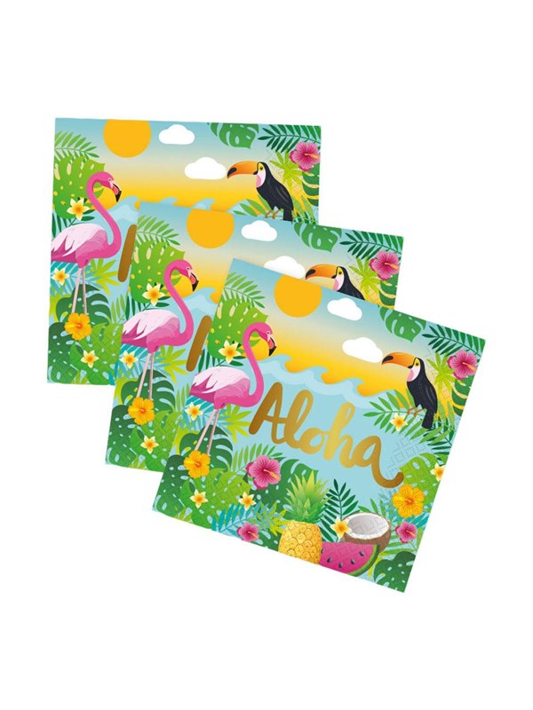 Globos Paper Napkins 33x33cm Aloha - 20 pcs.