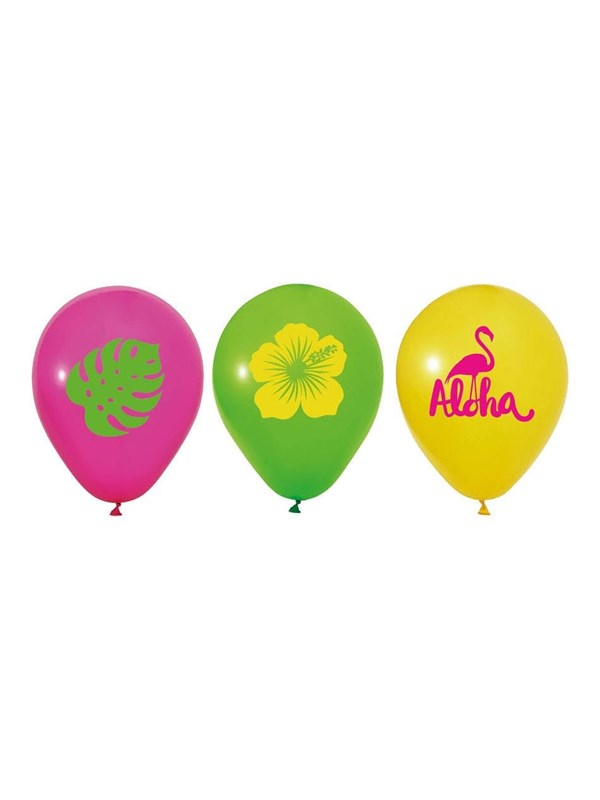 Globos 12 Inch Aloha Balloons - 6 pcs.