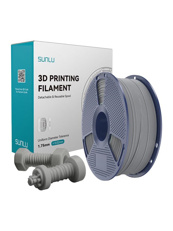 Sunlu High-Speed ABS Filament til 3D Printer - 1.75mm, 1kg - Grå