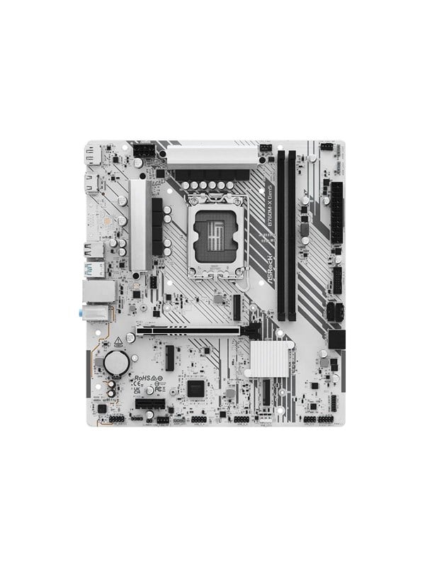 ASRock B760M-X Gen5 - motherboard - micro ATX - LGA1700 Socket - B760 Bundkort - Intel B760 - Intel LGA1700 - DDR5 RAM - Micro-ATX