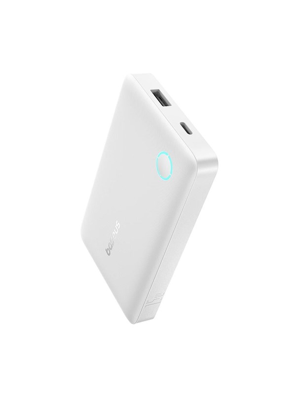 Baseus EnerFill FP11 10000mAh 15W Power Bank with White USB-C Cable 20V/3A 30cm - White