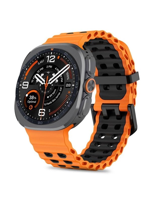 Tech-Protect Iconband Pro for Samsung Galaxy Watch Ultra/Ultra2 47mm - Orange/Black
