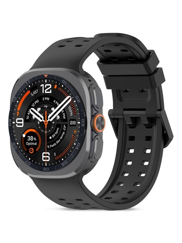 Tech-Protect Silicone Air Strap for Samsung Galaxy Watch Ultra/Ultra2 47mm - Black