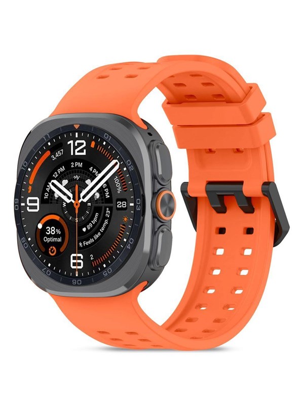 Tech-Protect Silicone Air Strap for Samsung Galaxy Watch Ultra/Ultra2 47mm - Orange