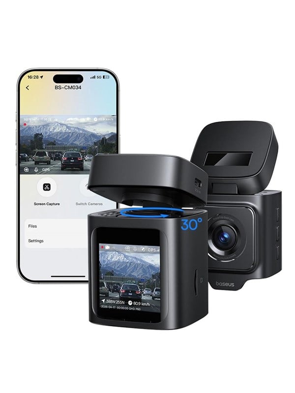 Baseus PrimeTrip VD1 Pro 4K Car Dash Cam - Black