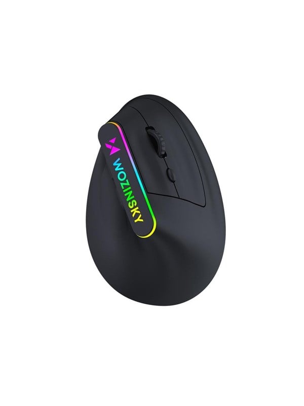 Mysz bezprzewodowa Wozinsky WMG-1164 gamingowa pionowa ergonomiczna 3600 DPI z podswietleniem RGB