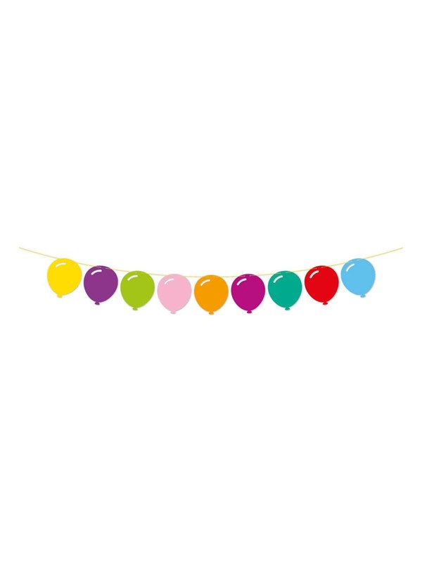 Globos Paper Garland Pop Party - 2m