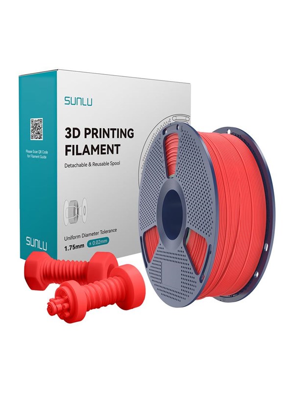 Sunlu High-Speed ABS Filament til 3D Printer - 1.75mm, 1kg - Rød