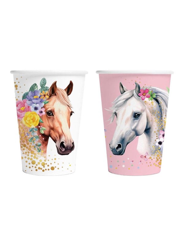 Globos Paper Cups 210ml Horses - 8 pcs.