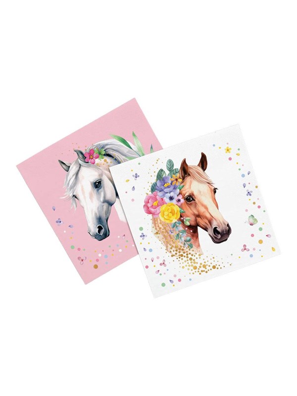 Globos Paper Napkins 33x33cm Horses - 20 pcs.
