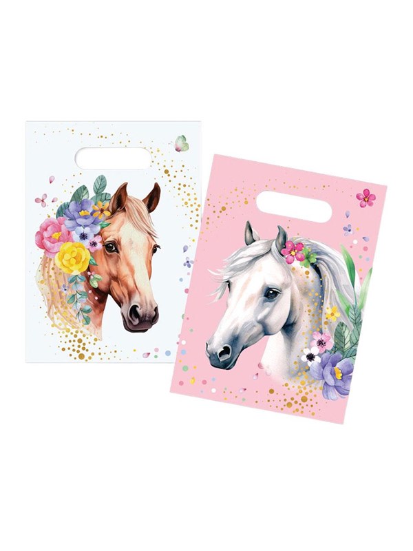 Globos Horse Party Bags - 6 pcs.